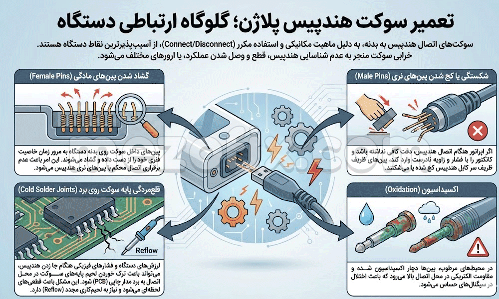تعمیر سوکت پلاژن 3 هندپیس