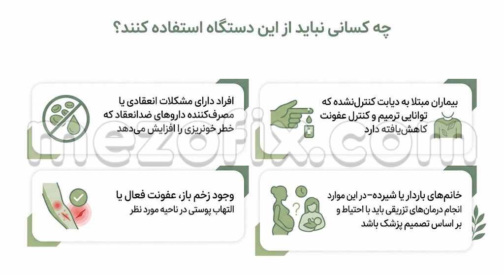 چه کسانی نباید از این دستگاه استفاده کنند؟